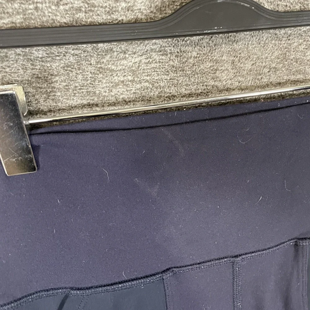 Alo Yoga Leggings Womens Small Blue High Waist Cargo Pockets Ankle Yoga Athletic